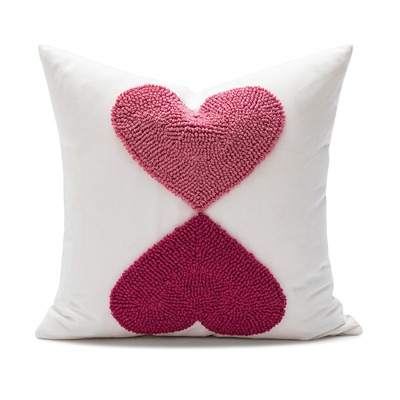 Canvas Embroidered Pillow